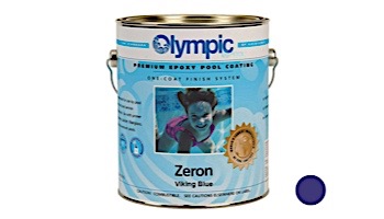 Olympic Zeron Epoxy Pool Paint Kit | Paint + Catalyst 1-Gallon | Viking Blue | 7276 G 7276-GL