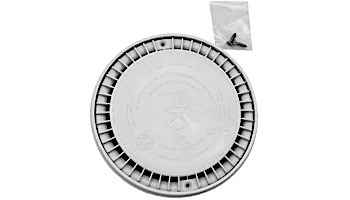 AquaStar 8 inch Low Profile Anti Entrapment Suction Outlet Covers and Frames White | LP8AV101