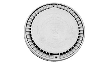 AquaStar 8 inch Low Profile Anti Entrapment Suction Outlet Covers and Frames White | LP8AV101