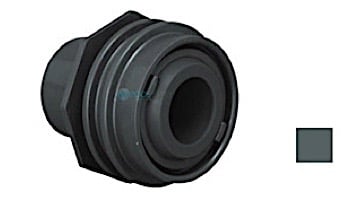 AquaStar 1" Flush Mount Return Fitting with Water Stop | Dark Gray | 305