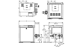 Jandy LXi Pool Heater | 300,000 BTU Propane | Electronic Ignition | Digital Controls | Polymer Heads | LXi300P
