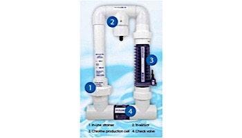 AutoPilot Manifold Salt Cell Generator with SC-60 RC-52 PPC4 cell and Base for 60,000 Gallons | 94113 PPM4
