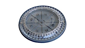 AquaStar 8" Color Choice Suction Outlet Covers, Inserts, and Frames Dark Gray | 8CC105