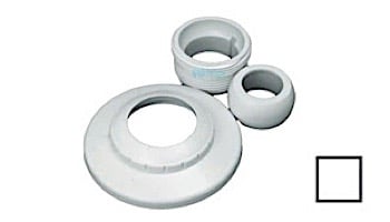 AquaStar Decorative Cover with 1" Eyeball and Threaded Core | White | DC101