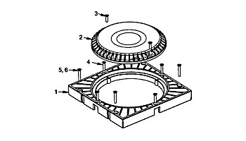 AquaStar 9 inch Square Retrofit to 8 inch Anti Entrapment Suction Outlet Cover | RFS9101