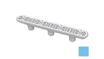 AquaStar 32" Channel Drain with 3 Port Sump/Flat Grate Anti-entrapment Suction Outlet Cover (VGB Series) | Blue | 32CDFL104