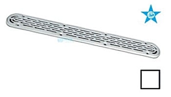 AquaStar 32" Channel Drain with Mud Frame/Flat Grate Anti-entrapment Suction Outlet Cover (VGB Series) | White | 32CDFLFR101