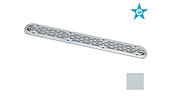 AquaStar 32" Channel Drain with Mud Frame/Flat Grate Anti-entrapment Suction Outlet Cover (VGB Series) | Light Gray | 32CDFLFR103