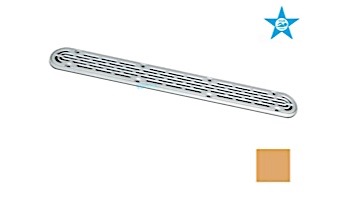 AquaStar 32" Channel Drain with Mud Frame/Flat Grate Anti-entrapment Suction Outlet Cover (VGB Series) | Tan | 32CDFLFR108