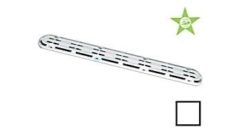 AquaStar 32" Channel Drain Anti-Entrapment (Anti-Vortex) Suction Outlet Covers and Frames | White | 32CDAVFR101
