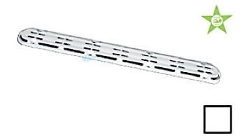 AquaStar 32" Channel Drain Anti-Entrapment (Anti-Vortex) Suction Outlet Covers and Frames | White | 32CDAVFR101