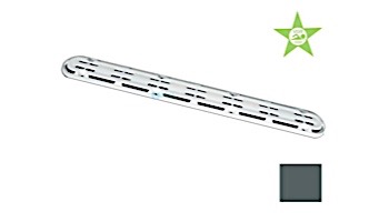 AquaStar 32" Channel Drain Anti-Entrapment (Anti-Vortex) Suction Outlet Covers and Frames | Dark Gray | 32CDAVFR105