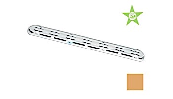 AquaStar 32" Channel Drain Anti-Entrapment (Anti-Vortex) Suction Outlet Covers and Frames | Tan | 32CDAVFR108