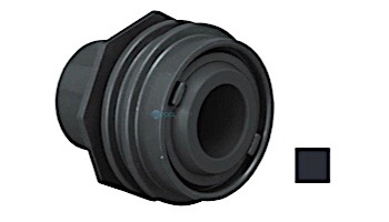 AquaStar Flus-Mount Return Fitting | with Water Stop Eyeball and Nut Aim Flow | with 3/4" Orifice | Black | 302B