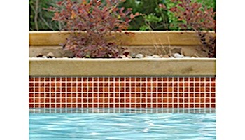 National Pool Tile Arctic 1x1 Glass Series Pool Tile | Amber | AT005