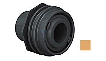 AquaStar Flus-Mount Return Fitting | with Water Stop Eyeball and Nut Aim Flow | with 3/4" Orifice | Tan | 308B
