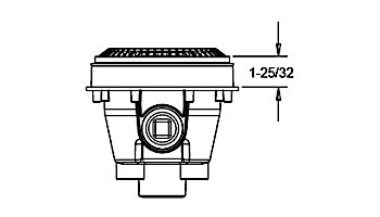 AquaStar 8" Anti-Entrapment Suction Outlet Covers and Sumps with Adjustable Collar | 8SBAC101