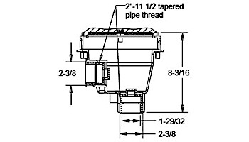 AquaStar 8" Anti-Entrapment Suction Outlet Covers and Sumps with Adjustable Collar | 8SBAC101
