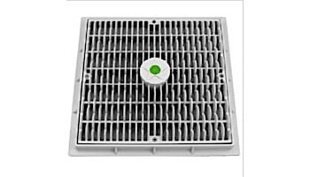 AquaStar 12x12 Square Wave Anti Entrapment Suction Outlet Covers and Frames White | WAV12101