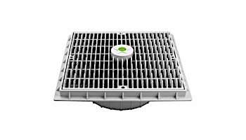 AquaStar 12x12 Square Wave Anti Entrapment Suction Outlet Cover and Frame White | WAV12DD101VGB