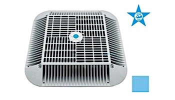 AquaStar 16" Square Anti-Entrapment Suction Outlet Cover and Retro-Adapter Sub-Frame for 12" Square 1" Deep Retrofits (VGB Series) Blue | R1216104