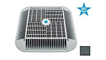 AquaStar 16" Square Anti-Entrapment Suction Outlet Cover and Retro-Adapter Sub-Frame for 12" Square 1" Deep Retrofits (VGB Series) Dark Gray | R1216105