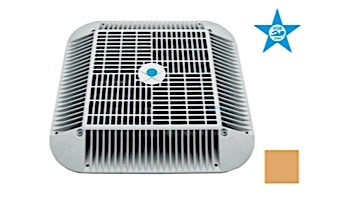 AquaStar 16" Square Anti-Entrapment Suction Outlet Cover and Retro-Adapter Sub-Frame for 12" Square 1" Deep Retrofits (VGB Series) Tan | R1216108