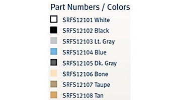 AquaStar 12 inch Shallow Square to 10 inch Anti Entrapment Suction Outlet Cover and Frame Tan | SRFS12108