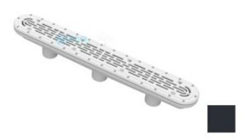 Aquastar 32" Channel Drain with Flat Grate Suction Outlet Cover and 3 Port Sump for Vinyl and Fiberglass | White | 32CDFLV101