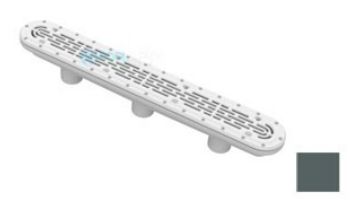 Aquastar 32" Channel Drain with Flat Grate Suction Outlet Cover and 3 Port Sump for Vinyl and Fiberglass | White | 32CDFLV101