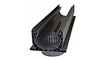 NDS 3" Gray Mini Channel With Spigot Bottom Outlet |  550