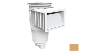 AquaStar Flow Star Standard Skimmer with Flush Face, Float Assembly, Basket, Lid and Adjustable Collar | Tan | SKR208
