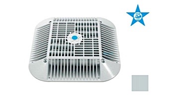 AquaStar 14" Square Anti-Entrapment Suction Outlet Cover and Retro-Adapter Sub-Frame for 9" Square 1" Deep Retrofits (VGB Series) Light Gray | R914103