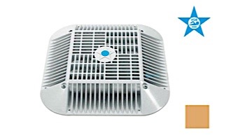 AquaStar 14" Square Anti-Entrapment Suction Outlet Cover and Retro-Adapter Sub-Frame for 9" Square 1" Deep Retrofits (VGB Series) Tan | R914108