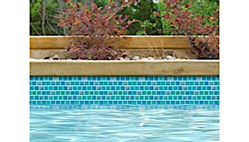 National Pool Tile Jules 1x1 Glass Tile | Aqua Blend | 9734-5AT