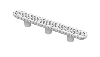 AquaStar 32" Channel Drain Flat Grate Suction Outlet Cover Only with Screws | Without Frame | White | 32CDFLNF101 | 32CDFLNFK101