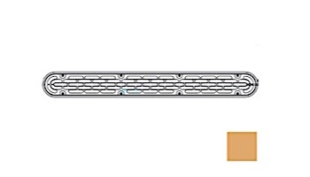 AquaStar 32" Channel Drain Flat Grate Suction Outlet Cover Only with Screws | Without Frame | Tan | 32CDFLNF108 | 32CDFLNFK108
