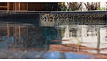 National Pool Tile Oceanscapes 1x1 Glass TIle | Blackies | OCN-BLACKIES