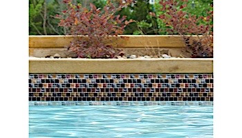 National Pool Tile Oceanscapes 1x1 Glass TIle | Blackies | OCN-BLACKIES