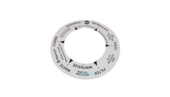 Pentair 2" DE Multiport Valve Replacement Parts | 2" PVC Valve Label | 273207