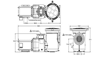 Pentair EQK1000 Series 10HP Nema Premium Efficiency 3-Phase ODP Pool Pump with Strainer 208-230-460V | 340034