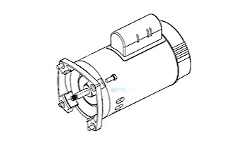 Pentair Square Flange Motor 2-Speed 3/4HP | 1A 60HZ 230V | 355232S