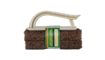 A&B Brush Mr Scrubber Junior with Pad | Brown Pad | Two Pack | 8520