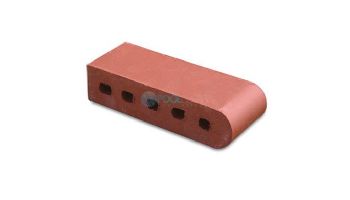 Pacific Clay Cored Bullnose Coping | 12" BKSR Sunset Red | 074500200