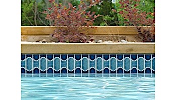 National Pool Tile Botanical Series Pool Tile | Navy Blue | BUE40