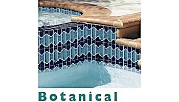 National Pool Tile Botanical Series Pool Tile | Navy Blue | BUE40