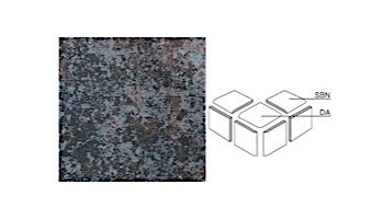 National Pool Tile Dakota Series Pool Tile | Rustic Blue 3x3 SBN | DK354 SBN
