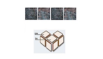 National Pool Tile Dakota Series Pool Tile | Rustic Blue 3x3 SBN | DK354 SBN