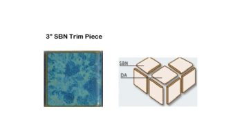 National Pool Tile Harmony 3" Trim Series | Olive Blue | HS331 SBN