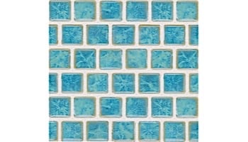 National Pool Tile Harmony 1x1 Series | Olive Blue | MK1331